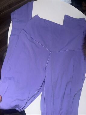 AERIE High-Waist Purple Workout Leggings